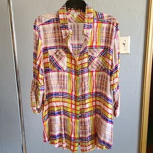 CAbi Cirque Button Down Blouse